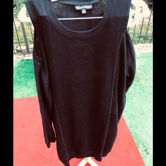 Alison Andrew’s large Black cold shoulder sweatshirt style dress - Picture 6 of 6
